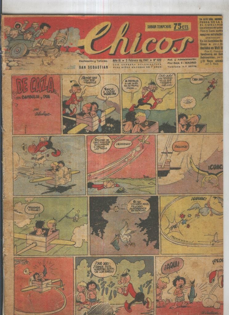 Chicos de Consuelo Gil numero 422 (procede de tomo desencuadernado)