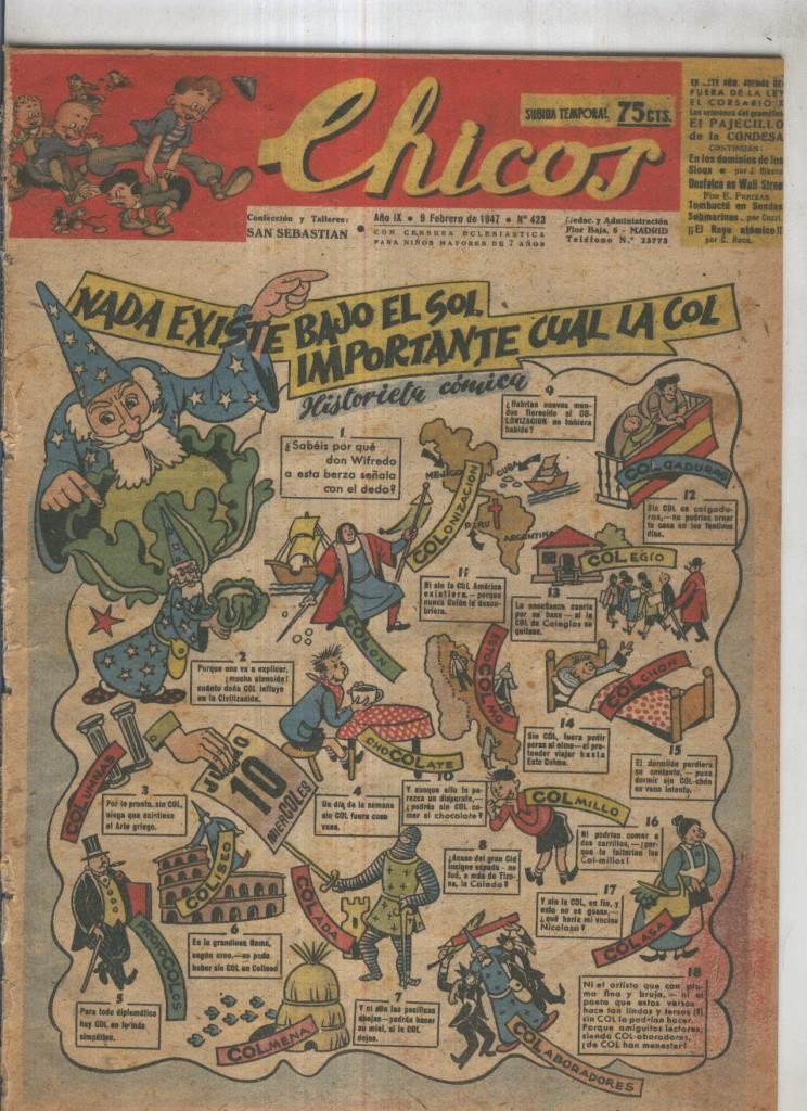 Chicos de Consuelo Gil numero 423 (procede de tomo desencuadernado)