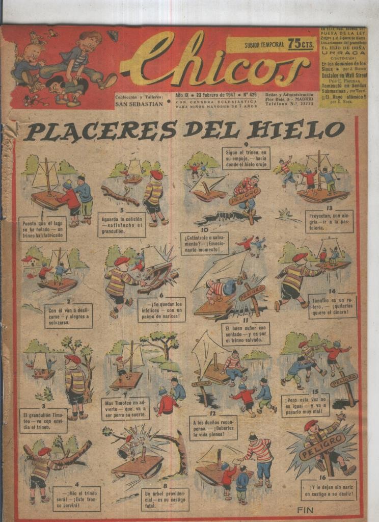 Chicos de Consuelo Gil numero 425 (procede de tomo desencuadernado)