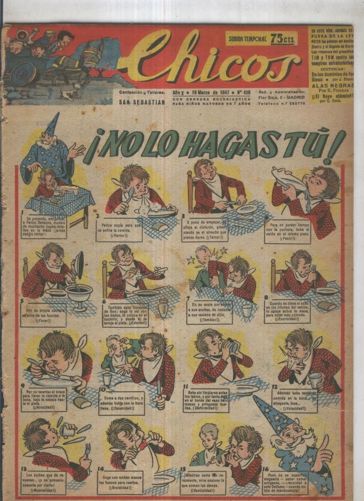Chicos de Consuelo Gil numero 428 (procede de tomo desencuadernado)
