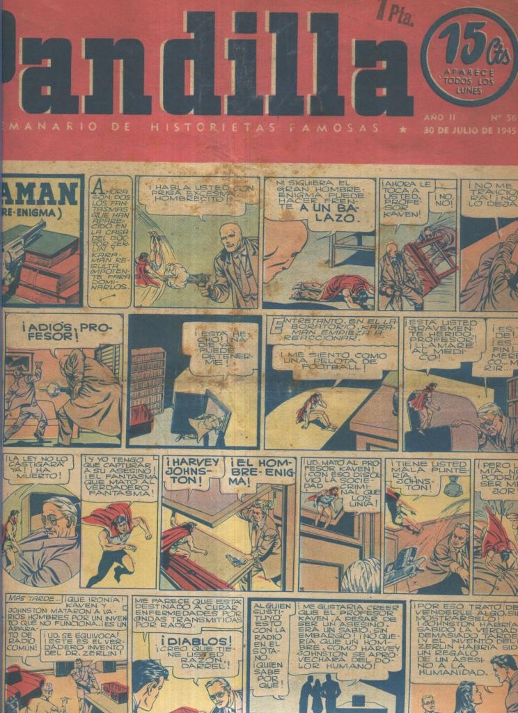 Pandilla semanario de historietas famosas numero 056 (procede de tomo desencuadernado)