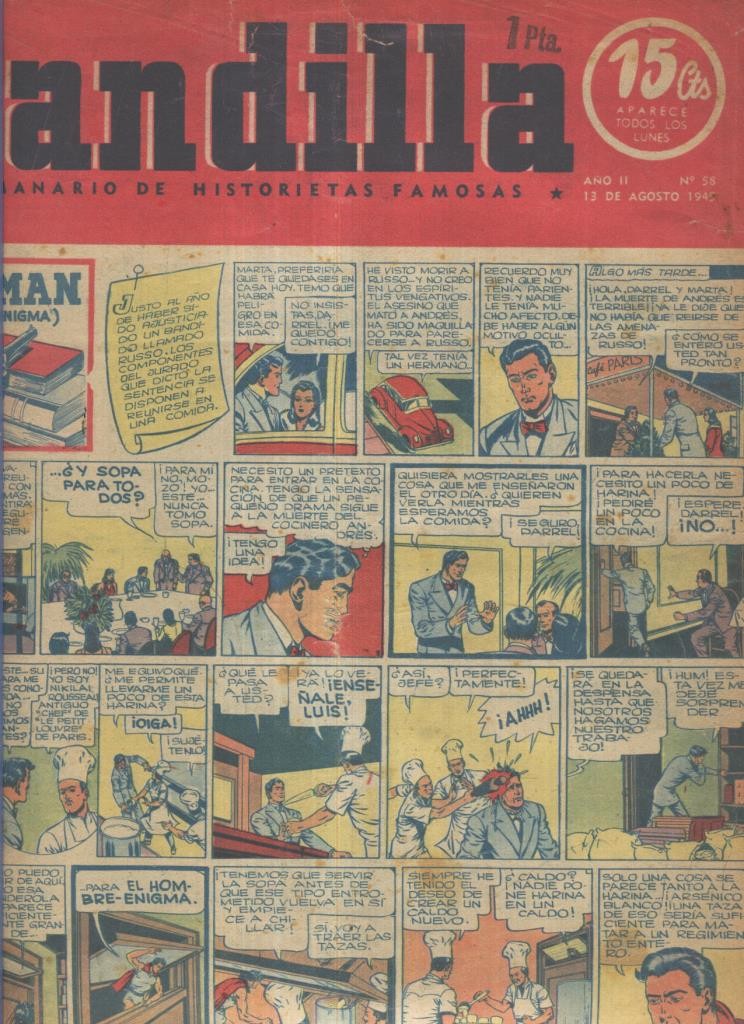 Pandilla semanario de historietas famosas numero 058 (procede de tomo desencuadernado)