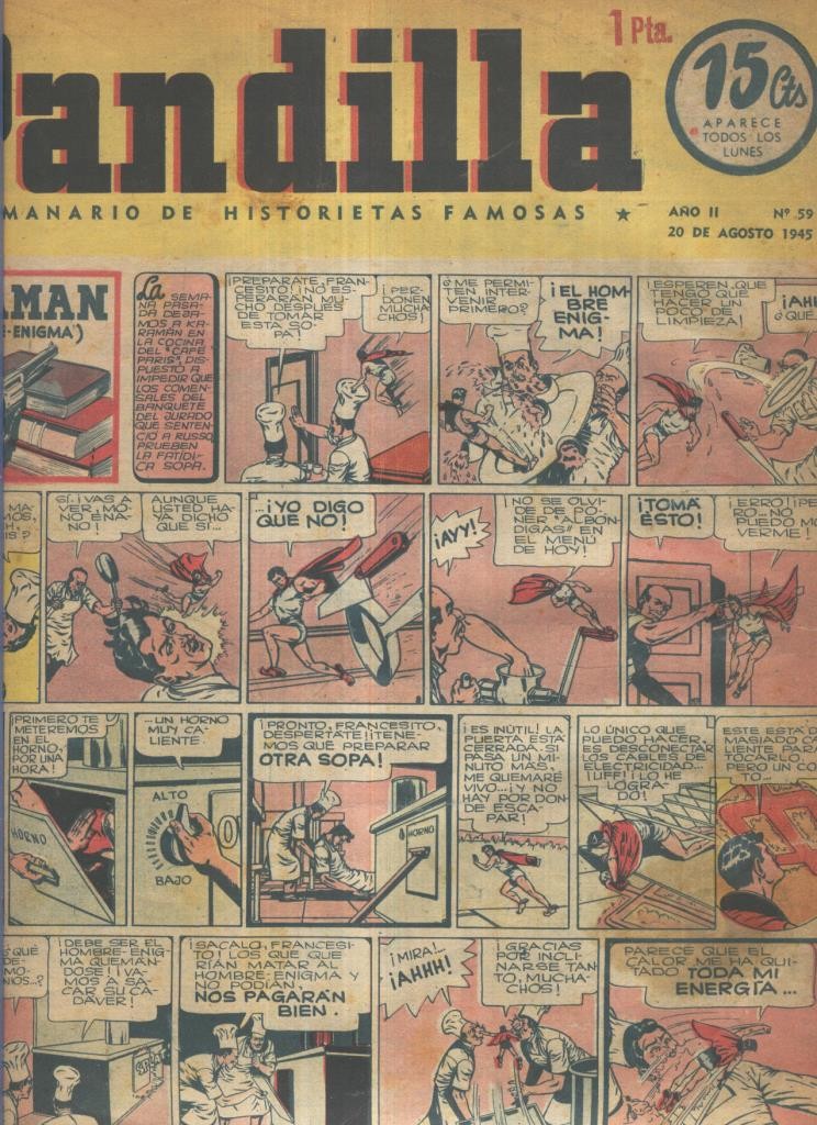 Pandilla semanario de historietas famosas numero 059 (procede de tomo desencuadernado)