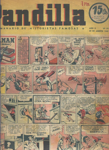 Pandilla semanario de historietas famosas numero 059 (procede de tomo desencuadernado)