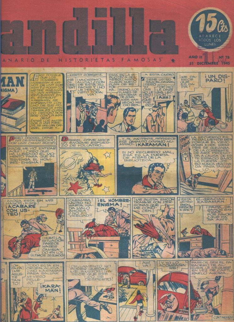 Pandilla semanario de historietas famosas numero 078 (procede de tomo desencuadernado)