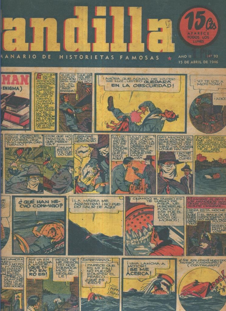 Pandilla semanario de historietas famosas numero 093 (procede de tomo desencuadernado)