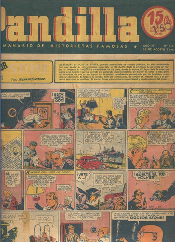 Pandilla semanario de historietas famosas numero 112 (procede de tomo desencuadernado)