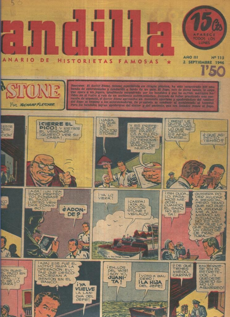 Pandilla semanario de historietas famosas numero 113 (procede de tomo desencuadernado)