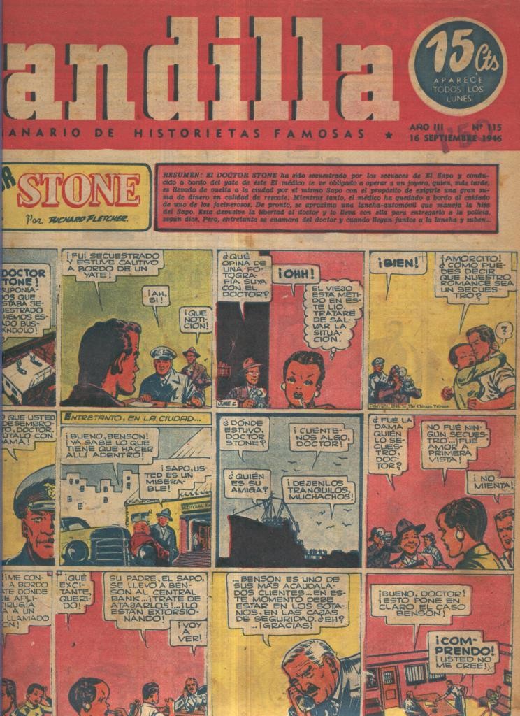 Pandilla semanario de historietas famosas numero 115 (procede de tomo desencuadernado)