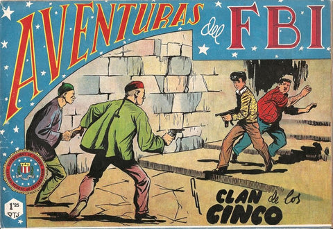 Aventuras del FBI original numero 107: El clan de los cinco (numerado 2 en trasera)