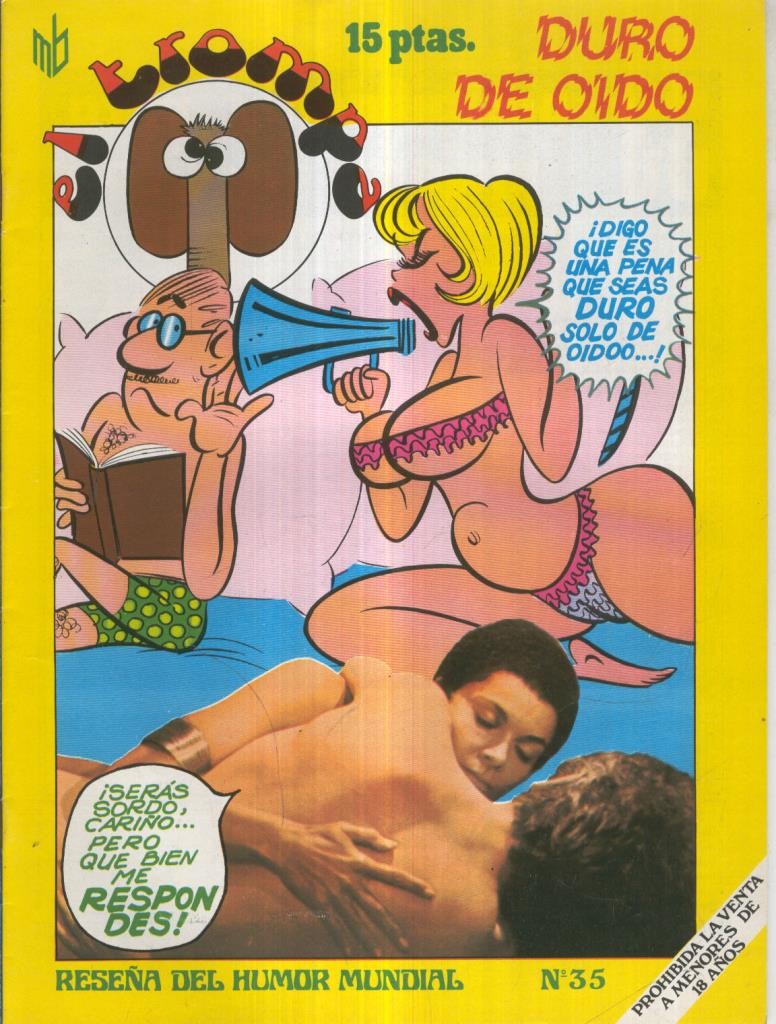 El Trompa revista chistes picantes numero 35: duro de oido (grapa sacada por oxido)