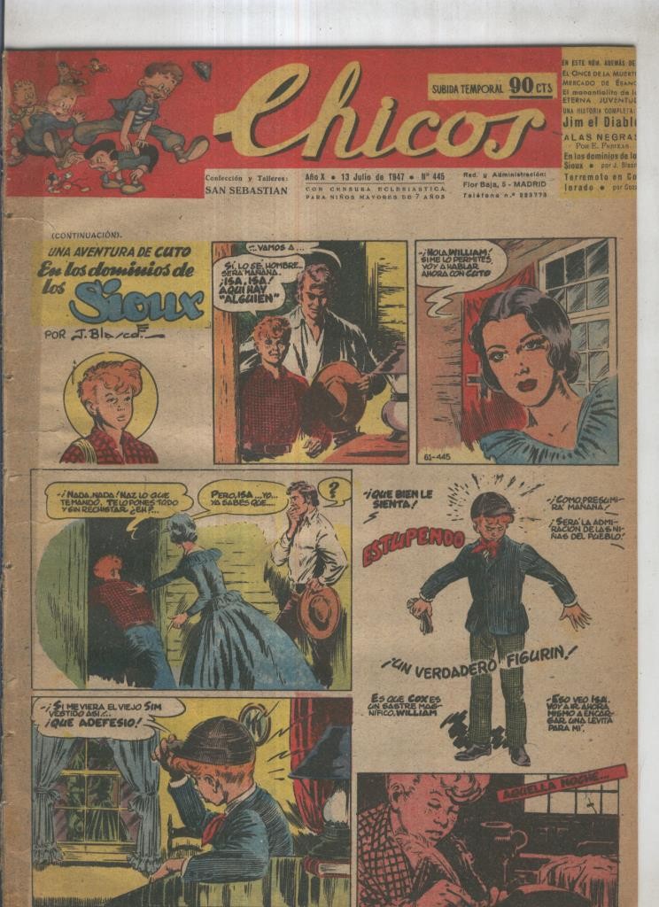 Chicos de Consuelo Gil numero 445 (procede de tomo desencuadernado)