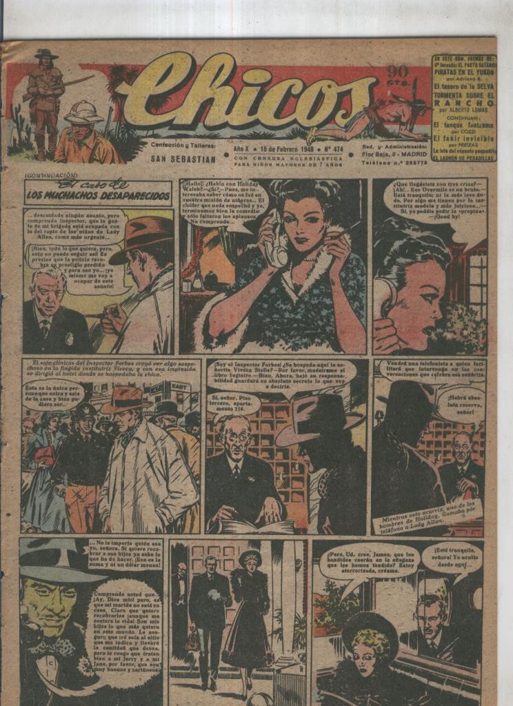 Chicos de Consuelo Gil numero 474 (procede de tomo desencuadernado)