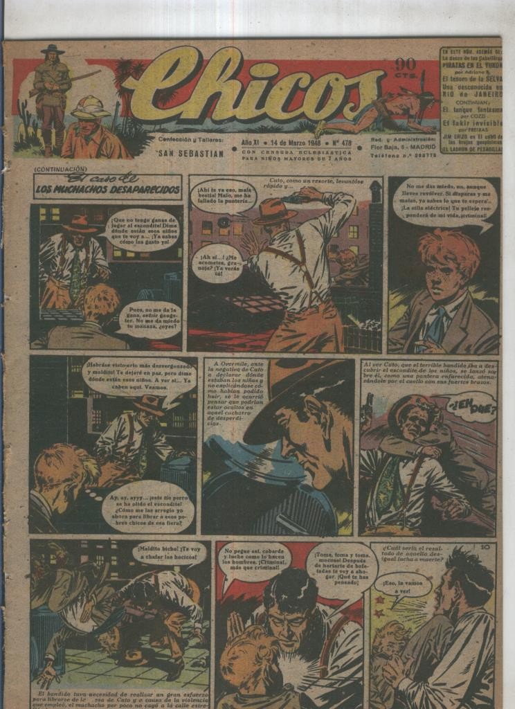 Chicos de Consuelo Gil numero 478 (procede de tomo desencuadernado)