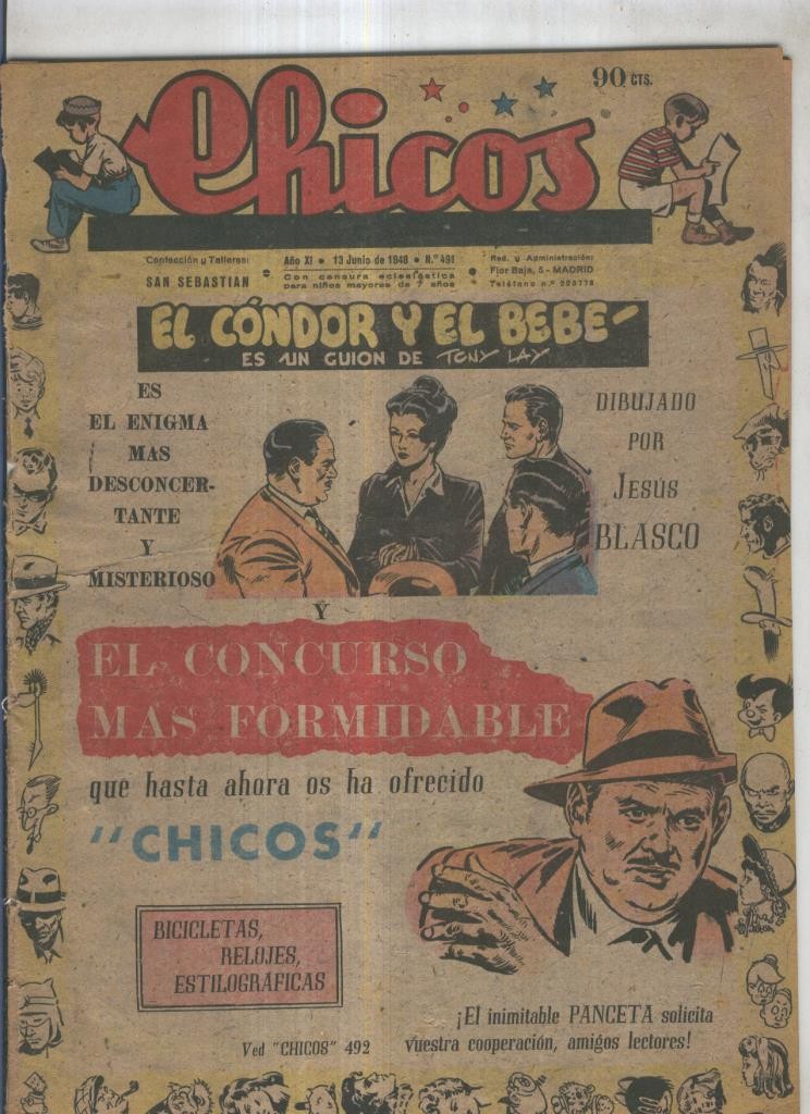 Chicos de Consuelo Gil numero 491 (procede de tomo desencuadernado)