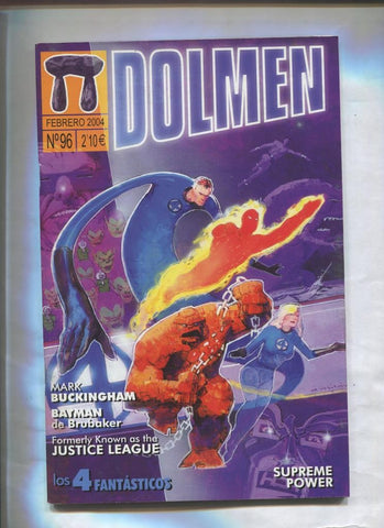 Fanzine: Dolmen numero 096 (febrero 2004): Mark Buckingham, Justice League, Los 4 Fantasticos,