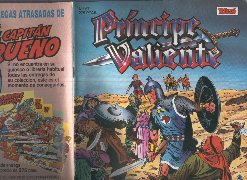 El Principe Valiente de Ediciones B numero 67 (numerado 2 en trasera)