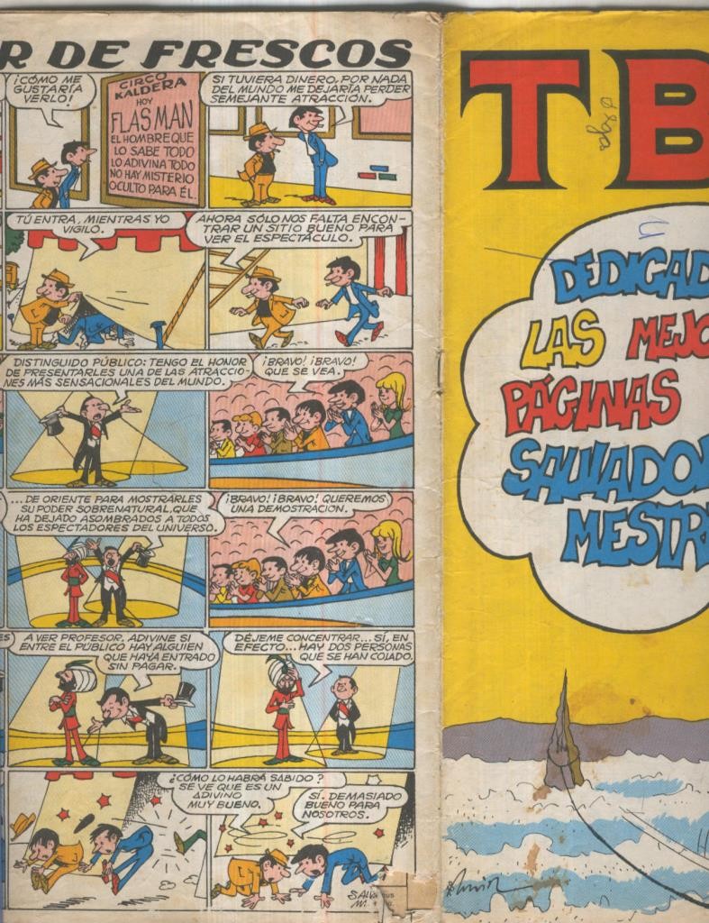TBO extra 50 pts: Las mejores paginas de Salvador Mestres (numerado 3 en trasera)