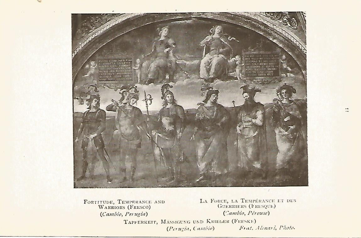 Lamina 193: PERUGINO. La fuerza la templanza y las guerreras