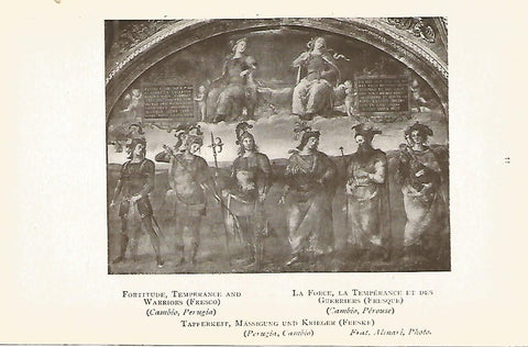 Lamina 193: PERUGINO. La fuerza la templanza y las guerreras