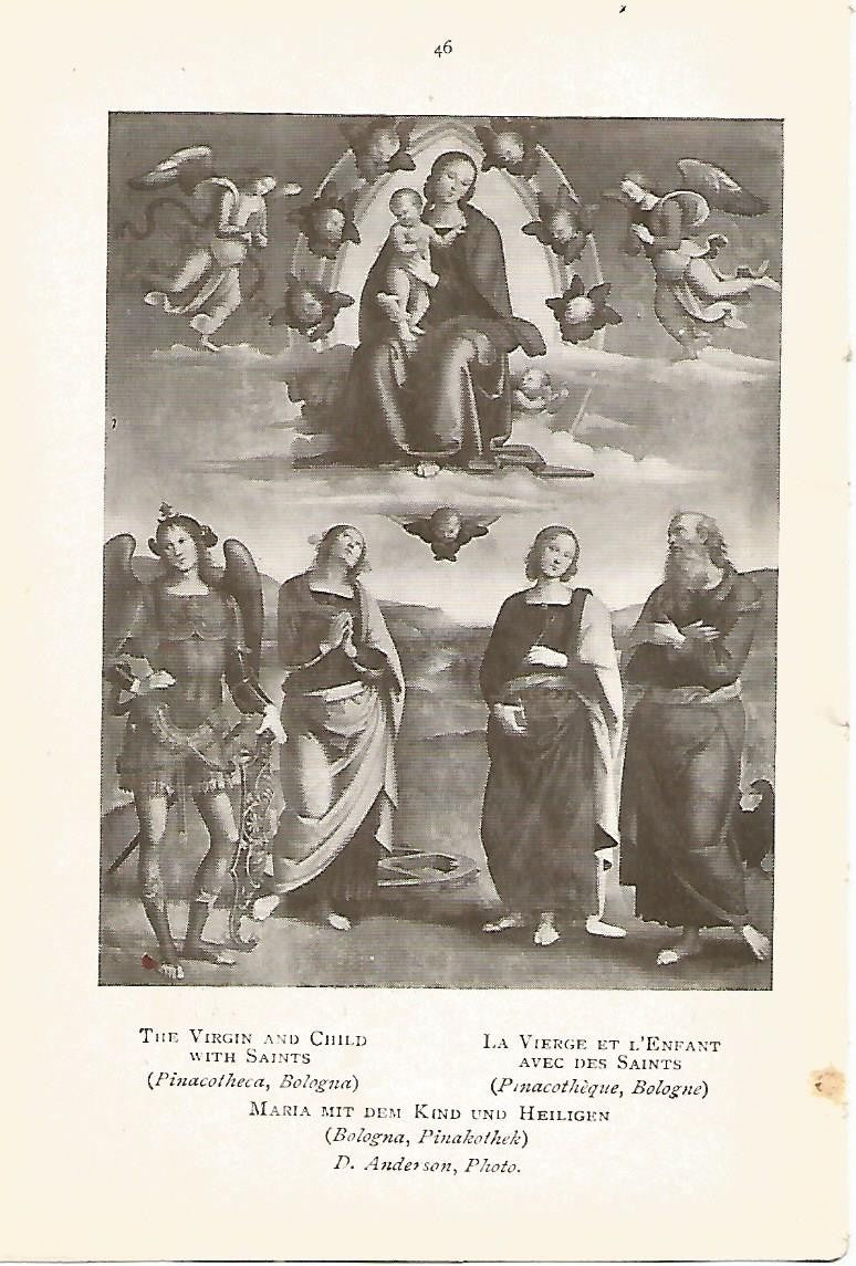 Lamina 210: PERUGINO.  La Virgen el Niño y los Santos