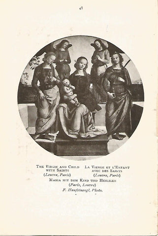 Lamina 211: PERUGINO. La Virgen el Niño y los Santos
