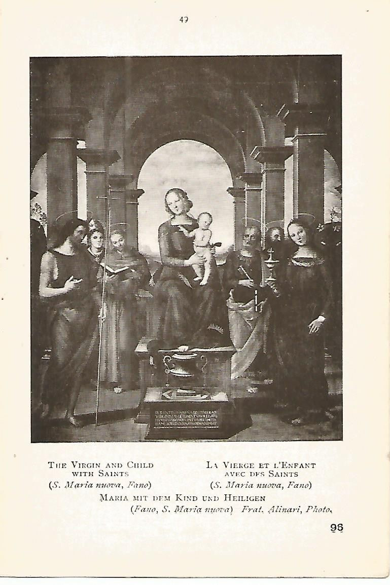 Lamina 212: PERUGINO. La Virgen el Niño y los Santos