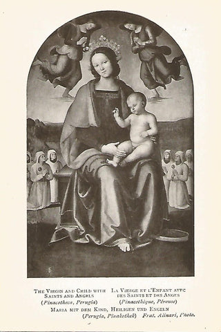 Lamina 213: PERUGINO. La Virgen y el Niño con santos y angeles