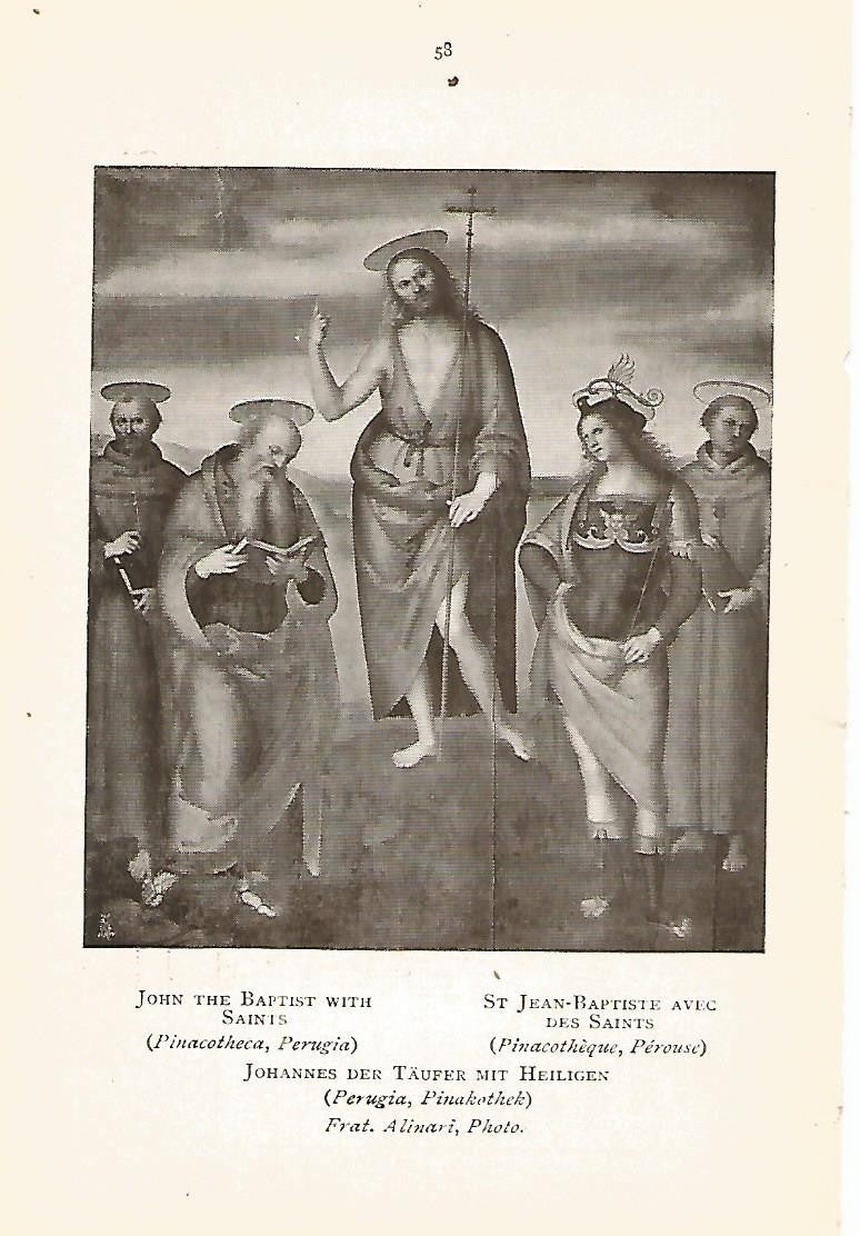 Lamina 216: PERUGINO. Juan el Bautista con santos