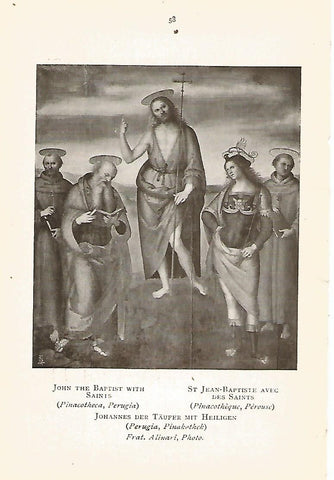Lamina 216: PERUGINO. Juan el Bautista con santos