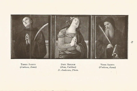 Lamina 219: PERUGINO. Tres santos