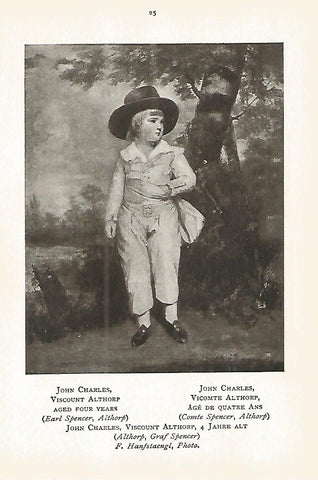 Lamina 231: REYNOLDS. John Charles Vizconde Althorp con 4 años