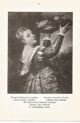 Lamina 252: TIZIANO. Lavinia la hermana del artista
