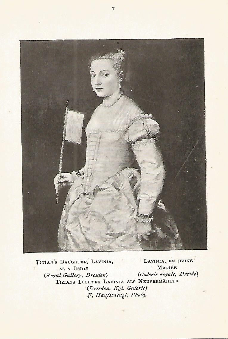 Lamina 253: TIZIANO. Lavinia la hermana del artista como novia