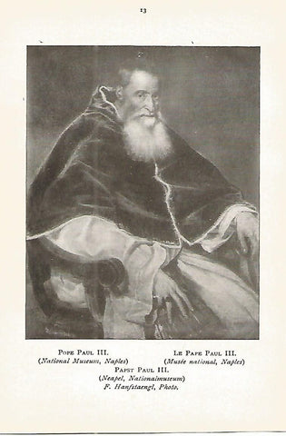 Lamina 256: TIZIANO. El Papa Pablo III