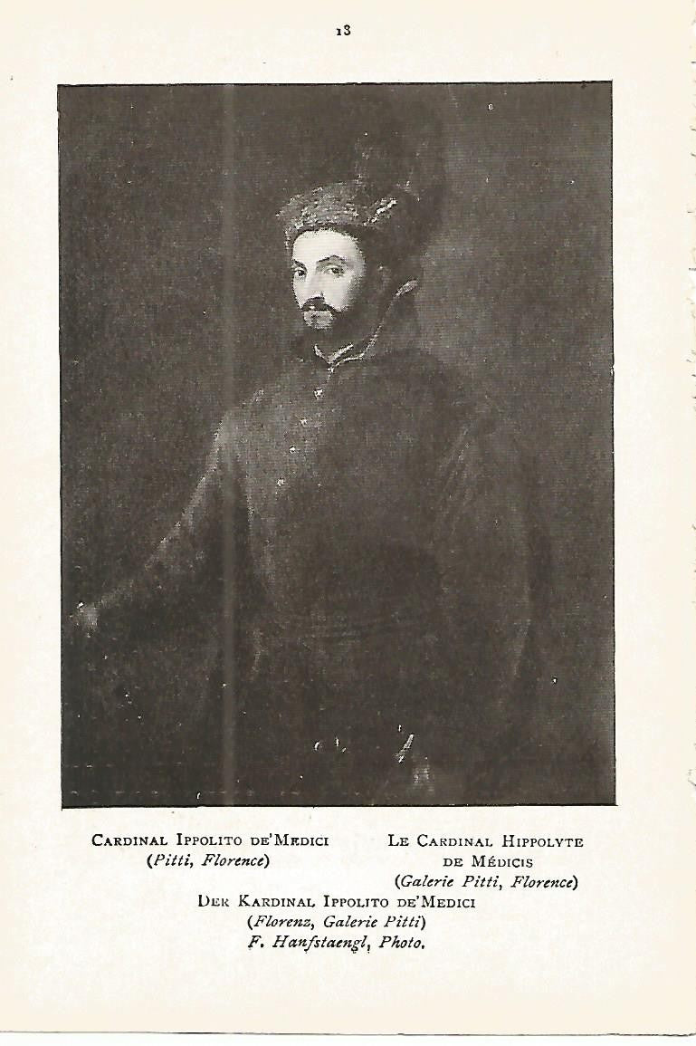 Lamina 258: TIZIANO. Cardenal Hipolito de Medici