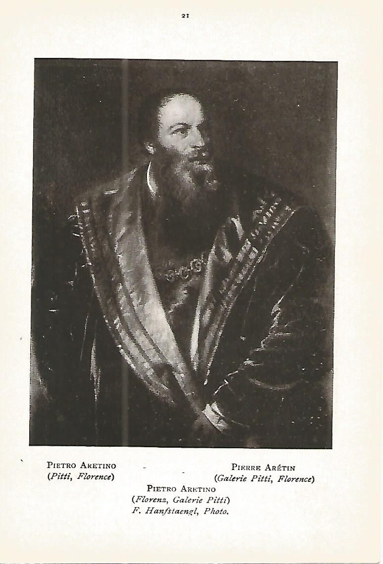 Lamina 260: TIZIANO. Pietro Aretino