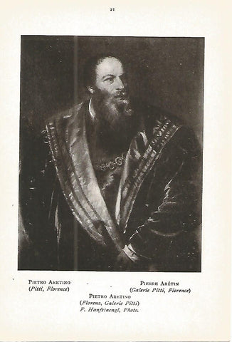 Lamina 260: TIZIANO. Pietro Aretino