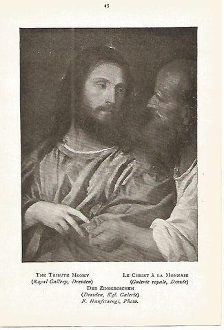 Lamina 272: TIZIANO. Cristo y la moneda