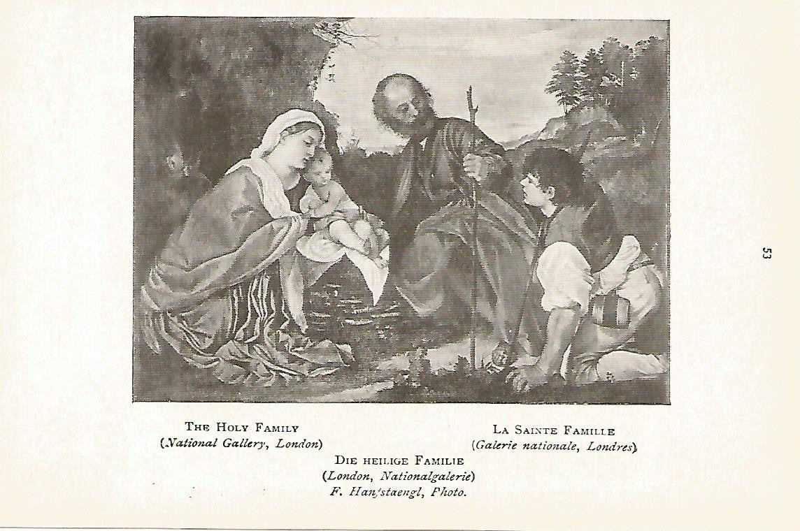 Lamina 276: TIZIANO. La Sagrada Familia