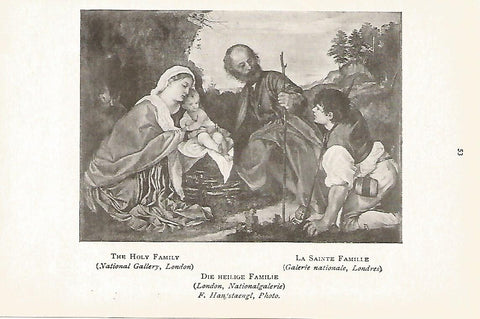 Lamina 276: TIZIANO. La Sagrada Familia