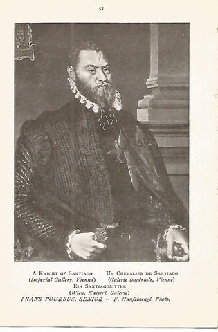 Lamina 306: POURBUS. Caballero de Santiago