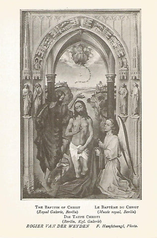 Lamina 309: VAN DER WEYDEN. El bautizo de Cristo