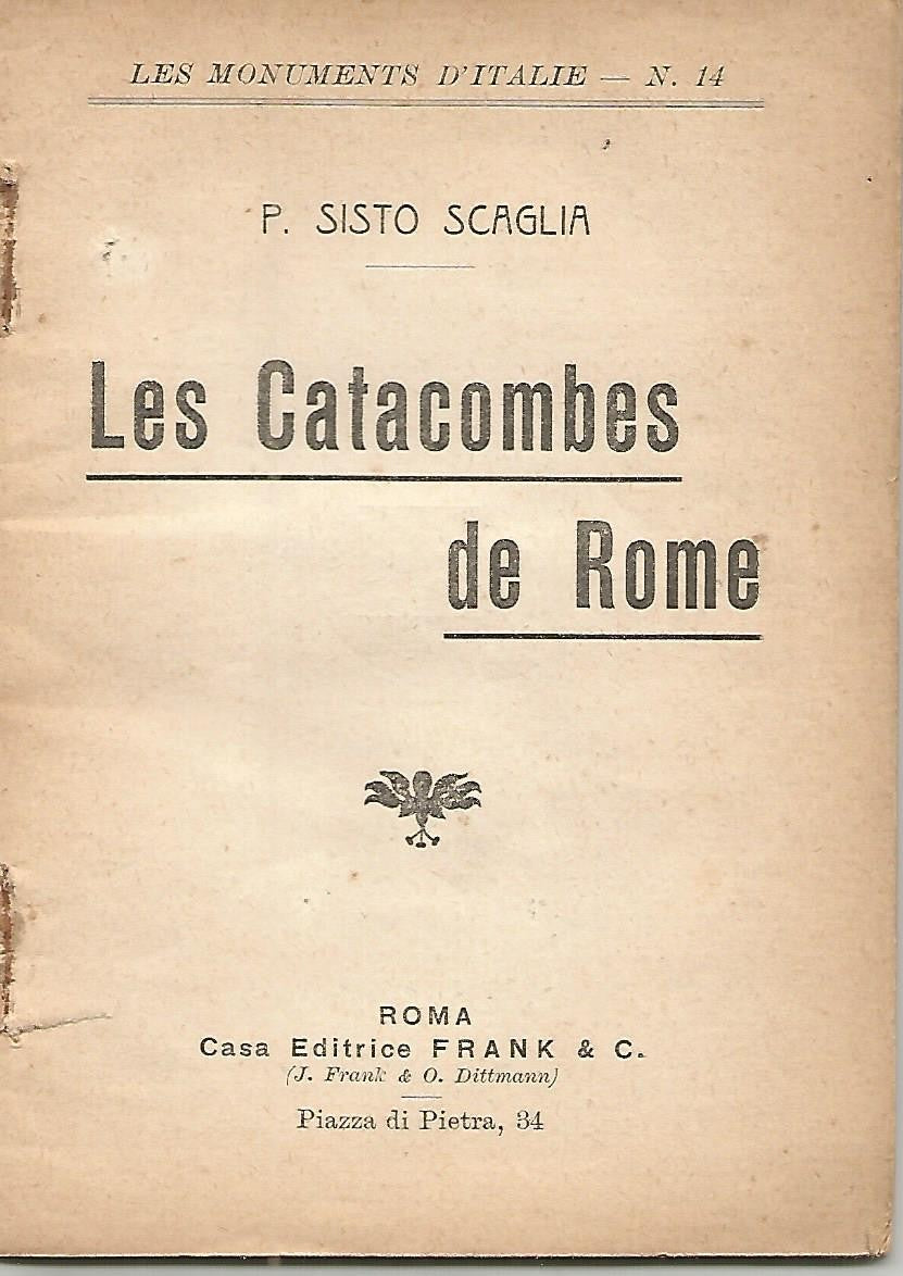 Lamina 437: CATACUMBAS DE ROMA. Libro explicativo (en lengua francesa)