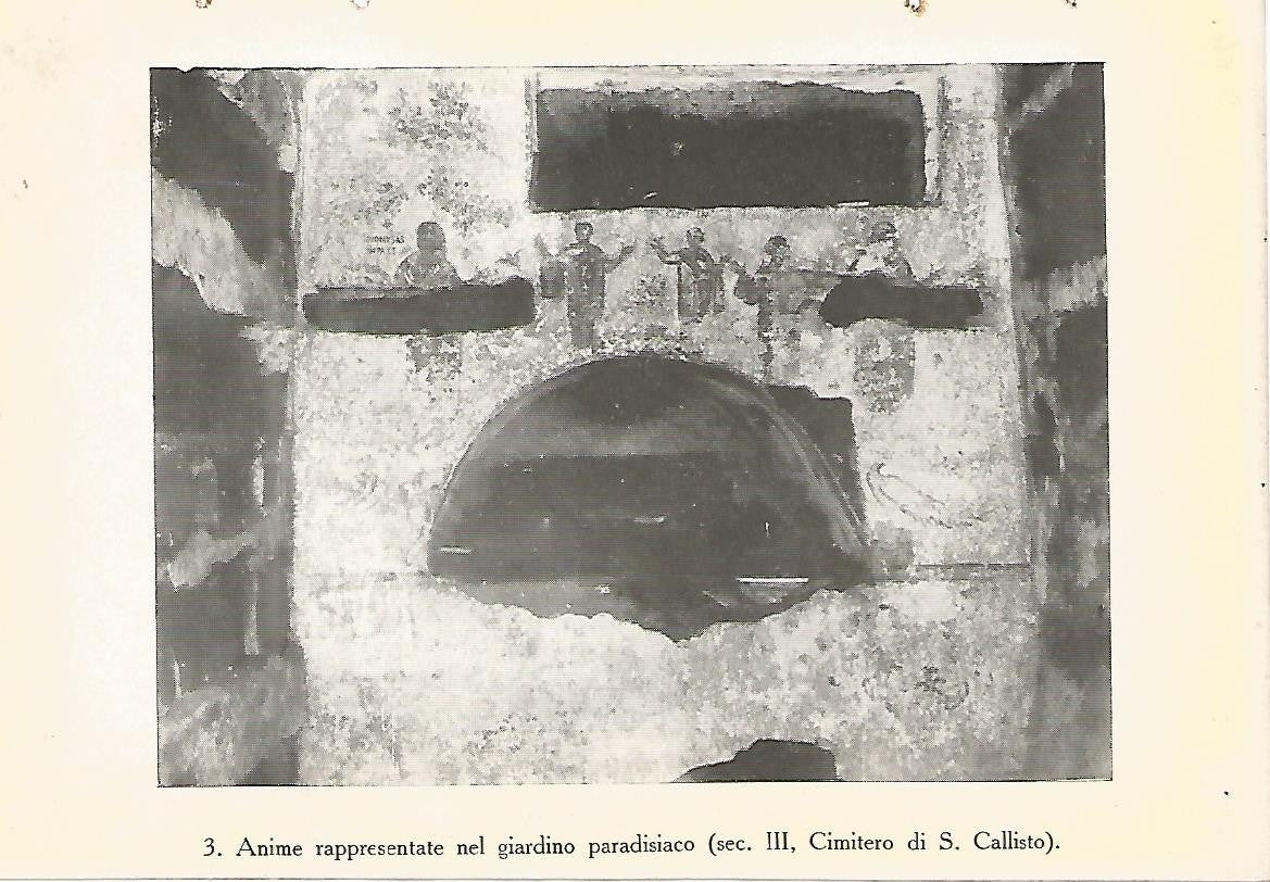 Lamina 440: CATACUMBAS DE ROMA. El paraiso. Siglo III. Cementerio de San Calixto