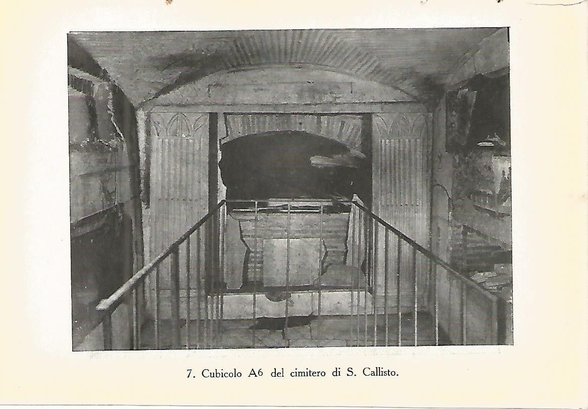Lamina 442: CATACUMBAS DE ROMA. Cubiculo A6 del cemneterio de San Calixto