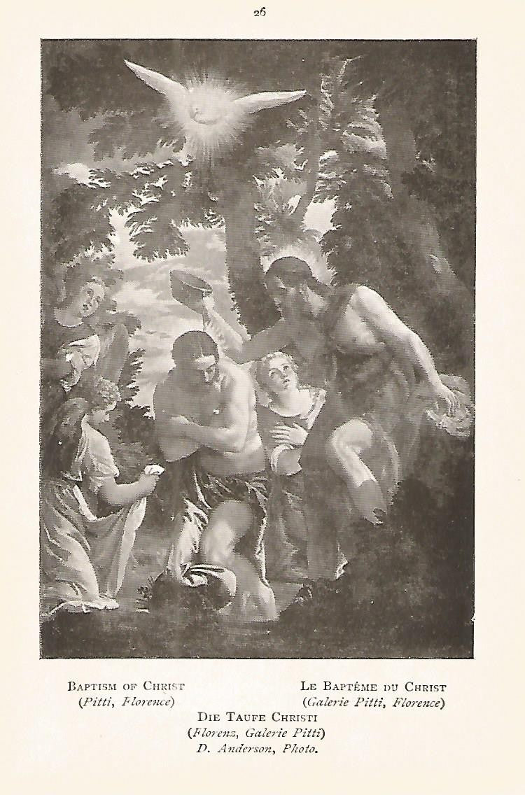 Lamina 474: VERONESE. El Bautizo de Cristo
