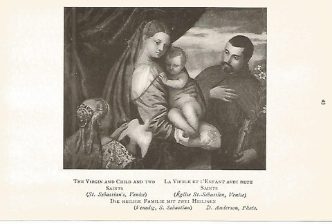 Lamina 483: VERONESE. La Virgen y el Niño con dos santos