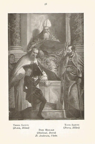 Lamina 490: VERONESE. Tres santos