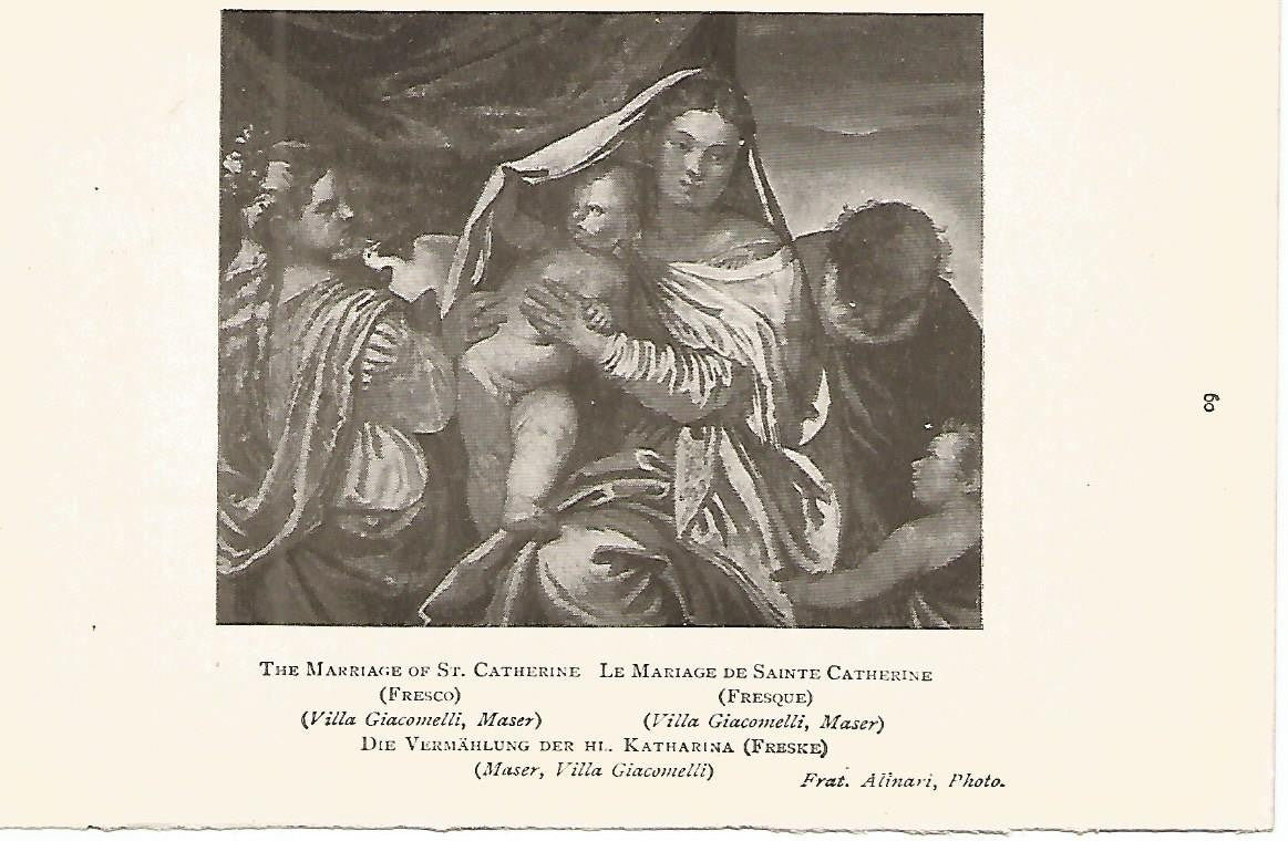 Lamina 491: VERONESE.  El matrimonio de Santa Catalina